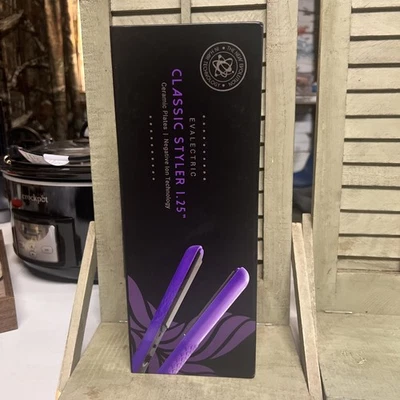 Evalectric Classic Styler Deep Purple Ceramic Plate Negative Ion Straightener - Image 1 of 4