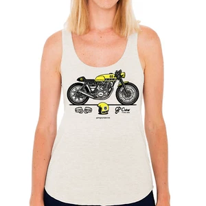 Top sin mangas para mujer GP Crew 002 - Yamaha SR400 Cafe Racer americana - Imagen 1 de 2