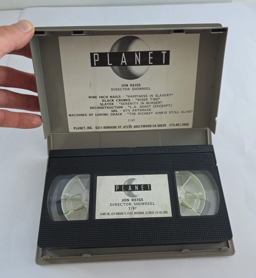 Jon Reiss Director Showreel 7/97 feat. Nine Inch Nails Happiness In Slavery RARE - Image 1 of 4