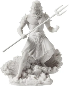 Poseidon Greek God of the Sea with Trident Statue - Picture 1 of 4