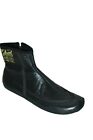 Azad Black Winter Leather Khuffs - Home Shoes/Footwear for Wudu and Masa.