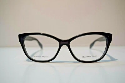 Nuevas gafas auténticas Alexander McQueen gris oscuro para mujer: AMQ 4255 8SP Foto 1 de 4