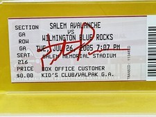 Hunter Pence PSA/DNA Authentic Autograph Ticket 2005 Salem Avalanche