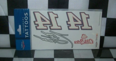 TONY STEWART #14 OLD SPICE 2009 WINCRAFT 2007 4X7 TATTOO SHEET - Image 1 of 3