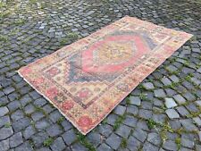 Vintage rug, Turkish, Carpet, Handmade rug, Area rug, Wool rug | 3,8 x 6,8 ft