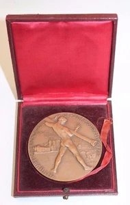 médaille bronze centenaire de la fondation de ponta-mousso 1856-1956 h. dropsy - Imagen 1 de 3