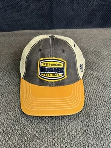NCAA TOW West Virginia University Mountaineers WVU Mesh Trucker Snapback Hat - Picture 1 of 7