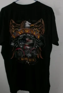 T-shirt NERA uomo MOTORCYCLE WEEK LACONIA NH 2019 maniche corte usata - Foto 1 di 4