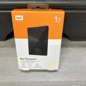 Western Digital My Passport 1TB Portable External HDD | WDBYVG0010BBK-WEWM - Photo 1/4