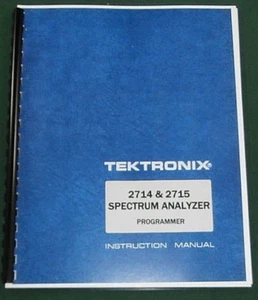 Tektronix 2714 / 2715 Programmer Manual: Comb Bound & Plastic Protective Covers - Picture 1 of 1
