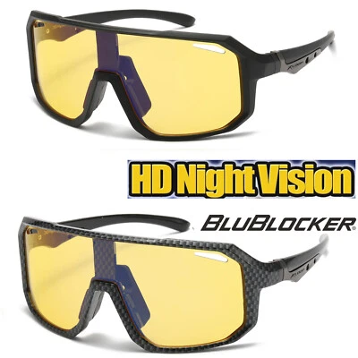 HD Gran Tamaño Béisbol Deportes Escudo Una Pieza Hoja Ciclismo Conducción Gafas de Sol Foto 1 de 4