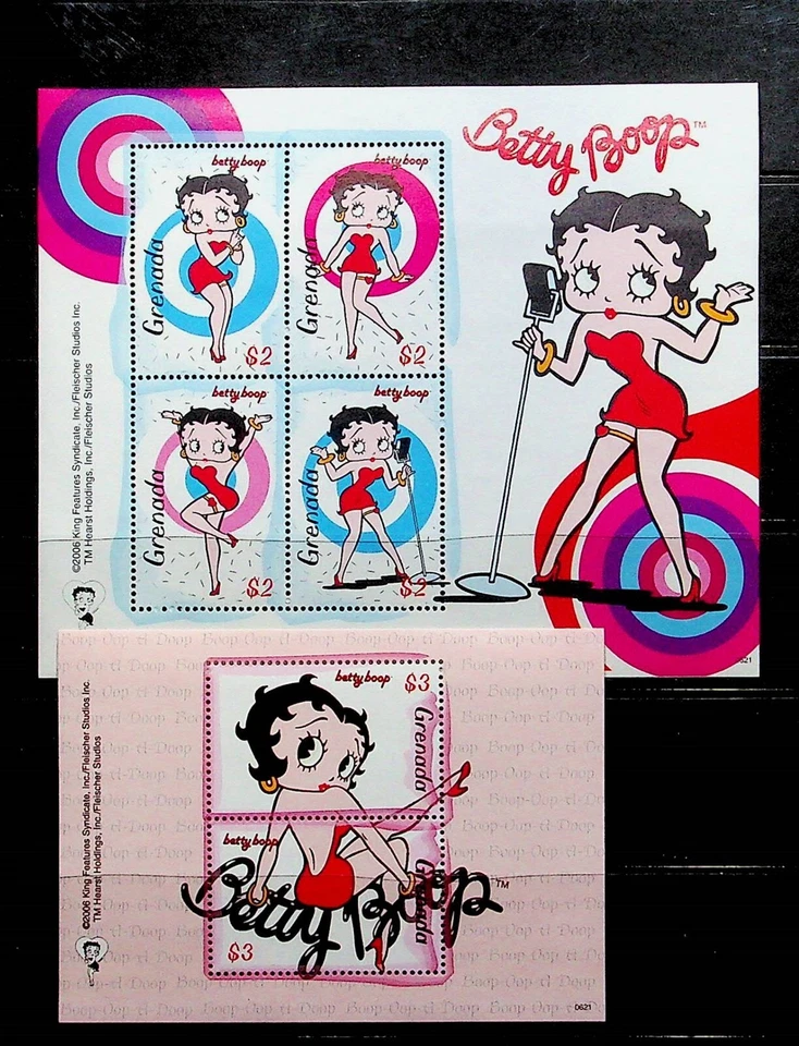 GRENADA Sc 3627-8 NH MINISHEET+S/S OF 2006 - BETTY BOOP - (DF25) - Image 1 of 1