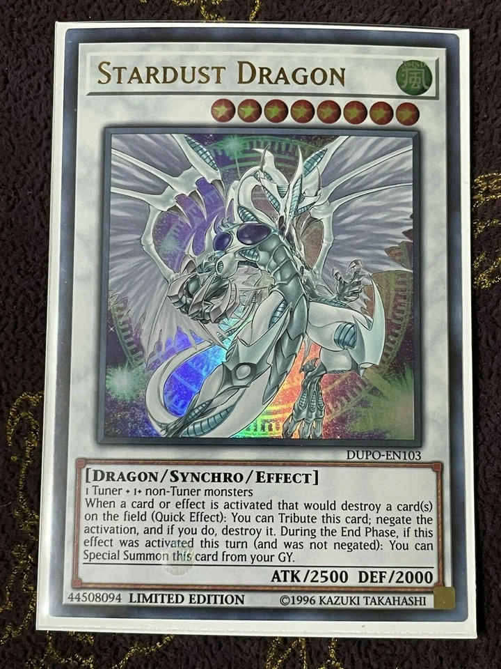 ( STARDUST DRAGON ) - Ultra Rare - DUPO-EN103 - Limited NM - Yu-Gi-Oh Duel Power - Image 1 of 1