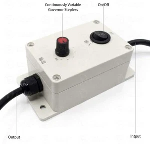 Governatore motore vibrazione AC regolatore velocità variabile con interruttore 220V/110V US - Foto 1 di 8