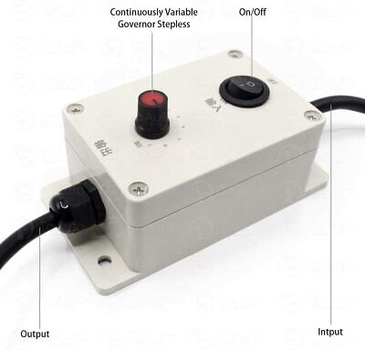 USA AC Vibration Motor Governor Variable Speed Controller With Switch 220V/110V • 32.99$