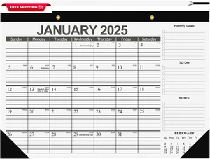 2025-2026 Large Desk Calendar,18 Monthly Big 2025 Wall Calendar,Jan 2025-Jun 202 - Picture 1 of 8