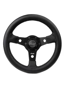 SPORT VINTAGE BLACK STEERING WHEEL 320mm 12.7" LUISI NIBBIO MADE IN ITALY - Picture 1 of 1