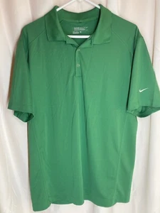 Nike Golf Tour Performance Dri-Fit Mens Polo Shirt Large Green - Foto 1 di 4