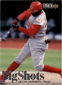 1997 Collector's Choice #9 Deion Sanders Big Shots PRIME TIME Colorado Buffalo