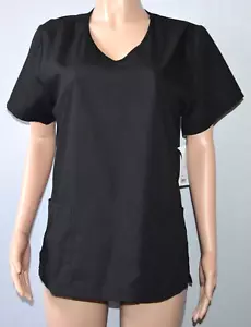 Vital Threads Women’s Short Sleeve Medical Scrub Top V Neck Pockets Size Medium - Picture 1 of 3