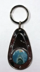 Schlüsselanhänger Carbon Optik Hai 100 x 40 mm  Auto Anhänger Schlüssel Etui - Bild 1 von 1