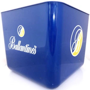 SEAU A GLACONS GLACE publicitaire - BALLANTINE'S WHISKY 19 cm x 19 cm x 16,5 cm - Picture 1 of 5