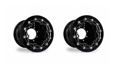 YFZ 450 450R Rear Wheels Beadlock 9x8 3+5 Crusher Alba Racing OEM Matte BB - Image 1 of 4