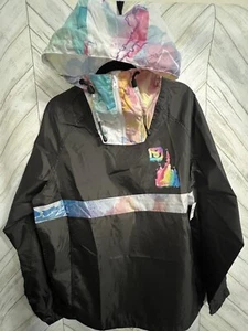 Walt Disney World Windbreaker Rain Jacket Watercolor Art Castle M NEW W TAGS - Picture 1 of 11