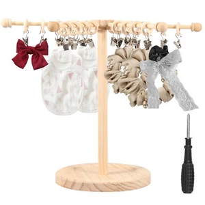 Wood Headband Holder Hairband Organizer Display Stand Desktop Ornament☽ - Picture 1 of 11