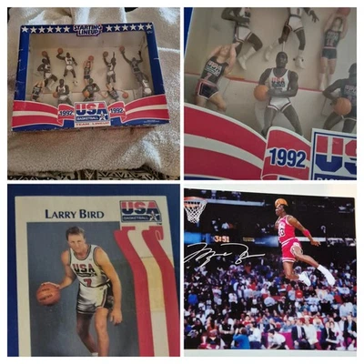 1992 USA Olympic Basketball Dream Team 10 Figure Set + extra GIFT MJ Photo - Image 1 of 4
