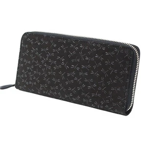 [Indenya] Cartera Inden, Cartera Larga, Paquete Y, Cremallera Redonda, Piel de Ciervo, Negra x B - Imagen 1 de 9