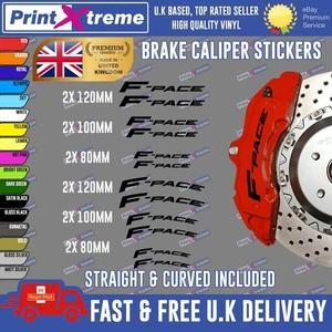 12x Premium  F-PACE Brake Caliper Decal Stickers High Temp  FPACE F PACE - Picture 1 of 7