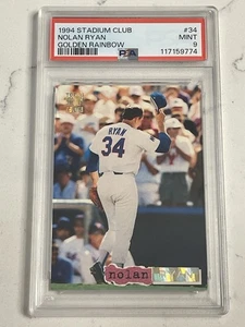 1994 Stadium Club Nolan Ryan PSA 9 MINT GOLDEN RAINBOW - Low POP - Bild 1 von 2