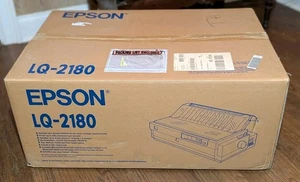 Epson LQ-2180 Wide Carriage Large Format 24-Pin Dot Matrix Printer New In Box - Picture 1 of 6