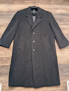 Vintage Chaps Ralph Lauren Trenchcoat Jacke Herren schwarz 100% Lammwolle Gr. 44 - Bild 1 von 23