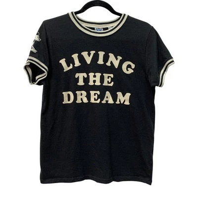 Camiseta Disney X Comida Chatarra Mujer Grande Mickey Mouse Viviendo el Sueño Timbre Foto 1 de 4