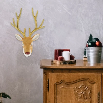  Christbaumschmuck Hirsch Hirschkopf Deko -Weihnachtsdekorationen Hirschschmuck - Bild 1 von 4