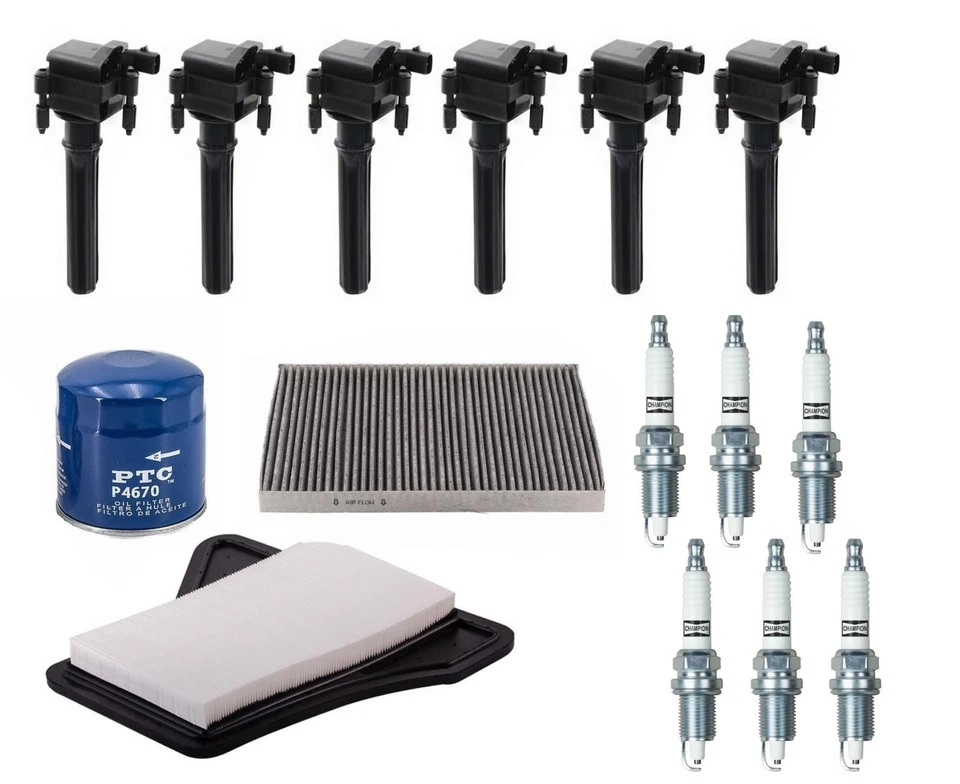 Ignition Coils + Platinum Plugs With Filters For 2004-2006 Chrysler Pacifica - Image 1 of 1