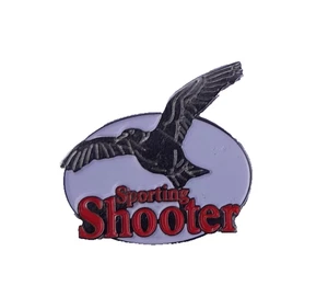 SPORTING SHOOTER HUNTING SHOOTING MAGAZINE PIN BADGE BASC WAGBI - Picture 1 of 2