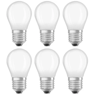 6 x Osram LED Filament Tropfen 2,5W = 25W E27 matt 250lm warmweiß 2700K >UVP 29€ - Bild 1 von 4