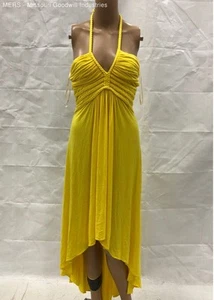 Sky Women's Yellow Fiorenza Maxi Dress W/Braided Detail - Size M - Picture 1 of 4