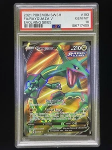 2021 Pokemon SWSH Evolving Skies Rayquaza V #193/203 PSA 10 - Bild 1 von 2