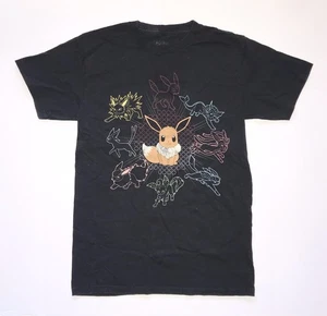 POKÉMON T-Shirt Erwachsene Small Eevee Eeveelutions Grafik Tee 100% Baumwolle Nintendo - Bild 1 von 12