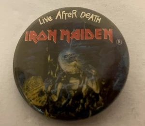 Iron Maiden - Live After Death - Vintage - 1 inch - 1985 - Picture 1 of 3