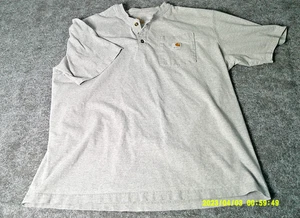 Carhartt Men’s Pocket T-Shirt Gray Original Fit, Short Sleeve - Size  XL - Picture 1 of 9