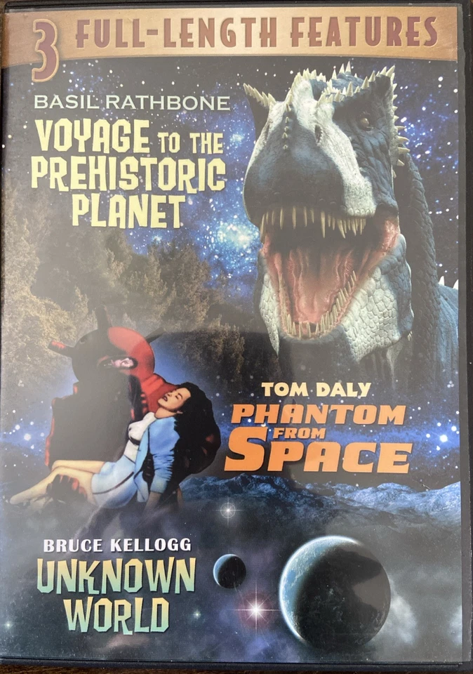 3 Full Length Features On 1 DVD Voyage To The Prehistoric Planet/Unknown World - Image 1 of 1