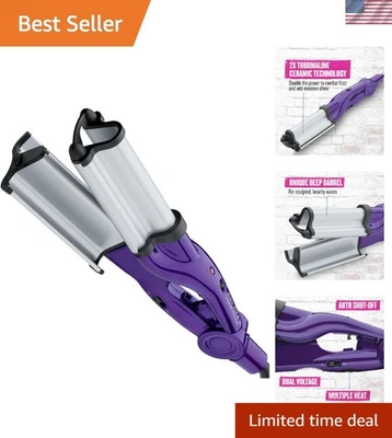 Artista de ondas listo para viajar: ondas de larga duración sin frizz en púrpura ultravioleta Foto 1 de 4