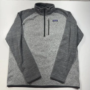 Patagonia Mens 2XL Better Sweater 1/4 Zip Fleece Jacket Nickel Gray 25522 - Picture 1 of 9