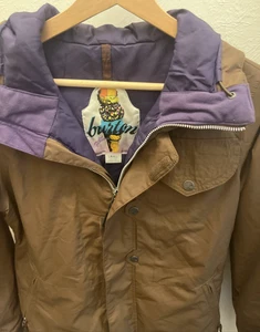 Burton Jacket Cool Flavors Snowboard Brown Vented Winter Mens Small DryRide Hood - Picture 1 of 22