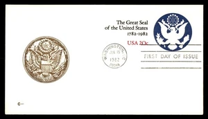 Mayfairstamps US FDC 1982 Great Seal First Day Cover aau_27357 - Picture 1 of 2